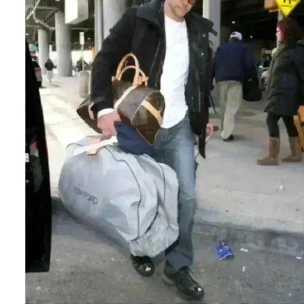 Authentic Tom Ford foldable‎ garment bag grey black